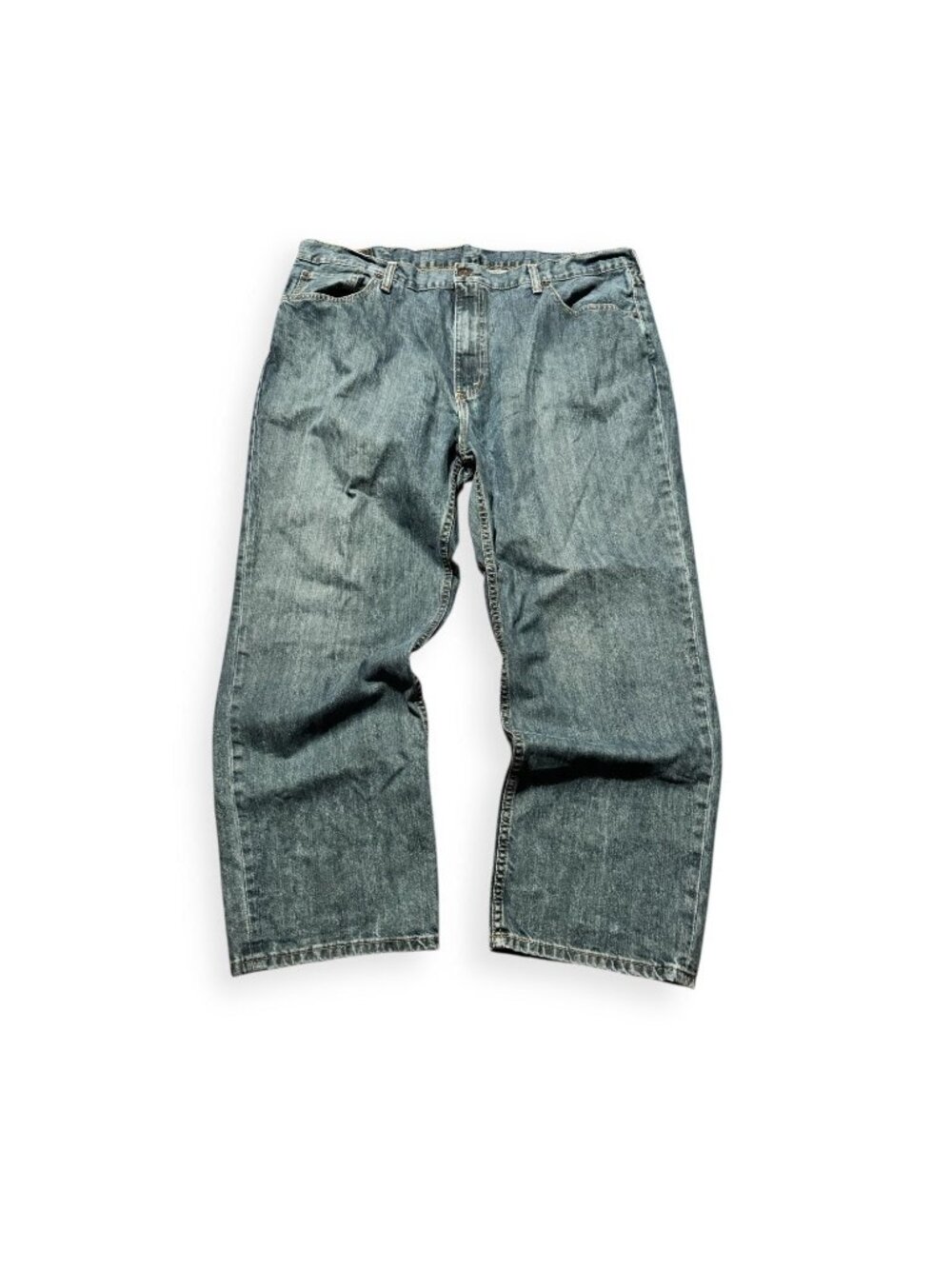 Levi's 559 Jeans Mens 44x30 Relaxed Straight Stretch Medium Wash Blue Mid Rise